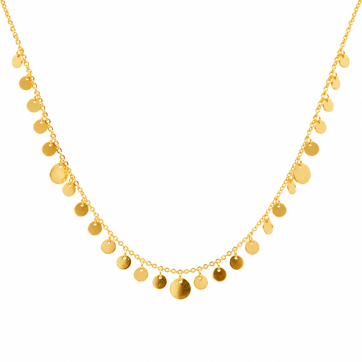 Cascade necklace gold