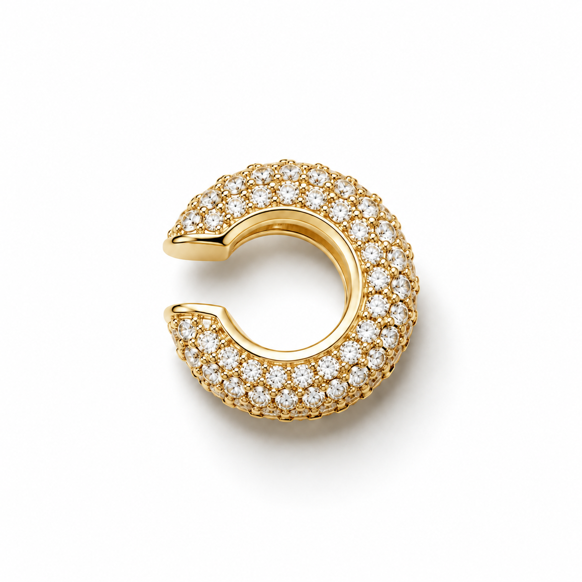 Pavé earcuff gold