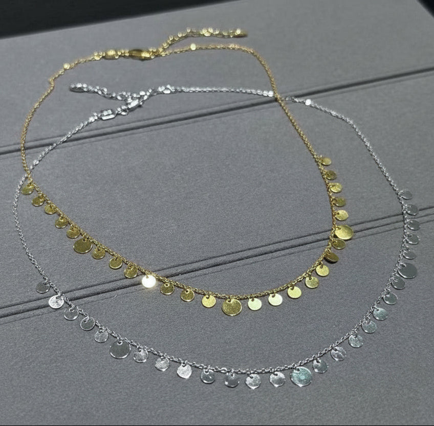 Cascade necklace gold
