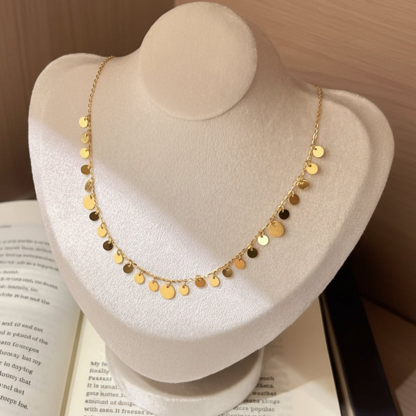Cascade necklace gold