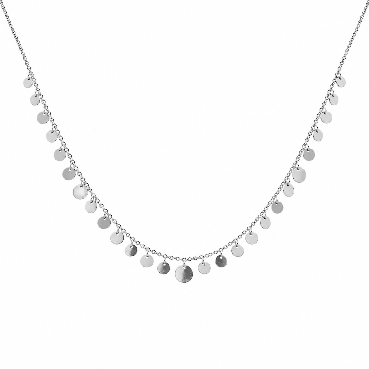 Cascade necklace silver