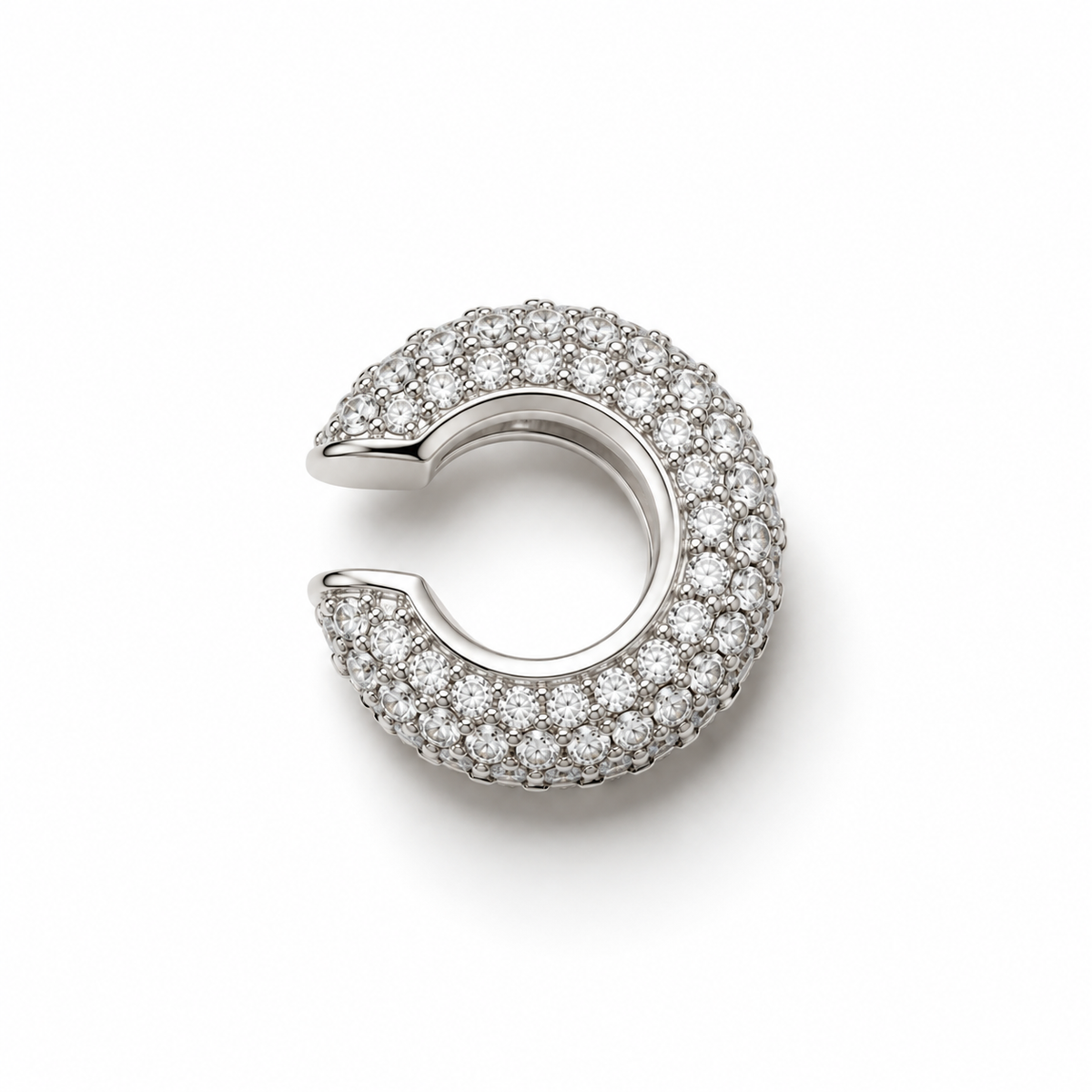 Pavé earcuff silver